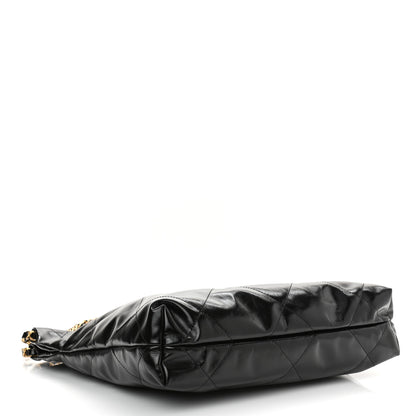 Chanel Shiny Calfskin Quilted Small Chanel 22 Black 5 of 12