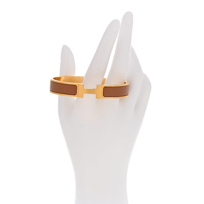 Hermes Matte Enamel Narrow Clic Clac HH Bracelet T4 Gold 2 of 5
