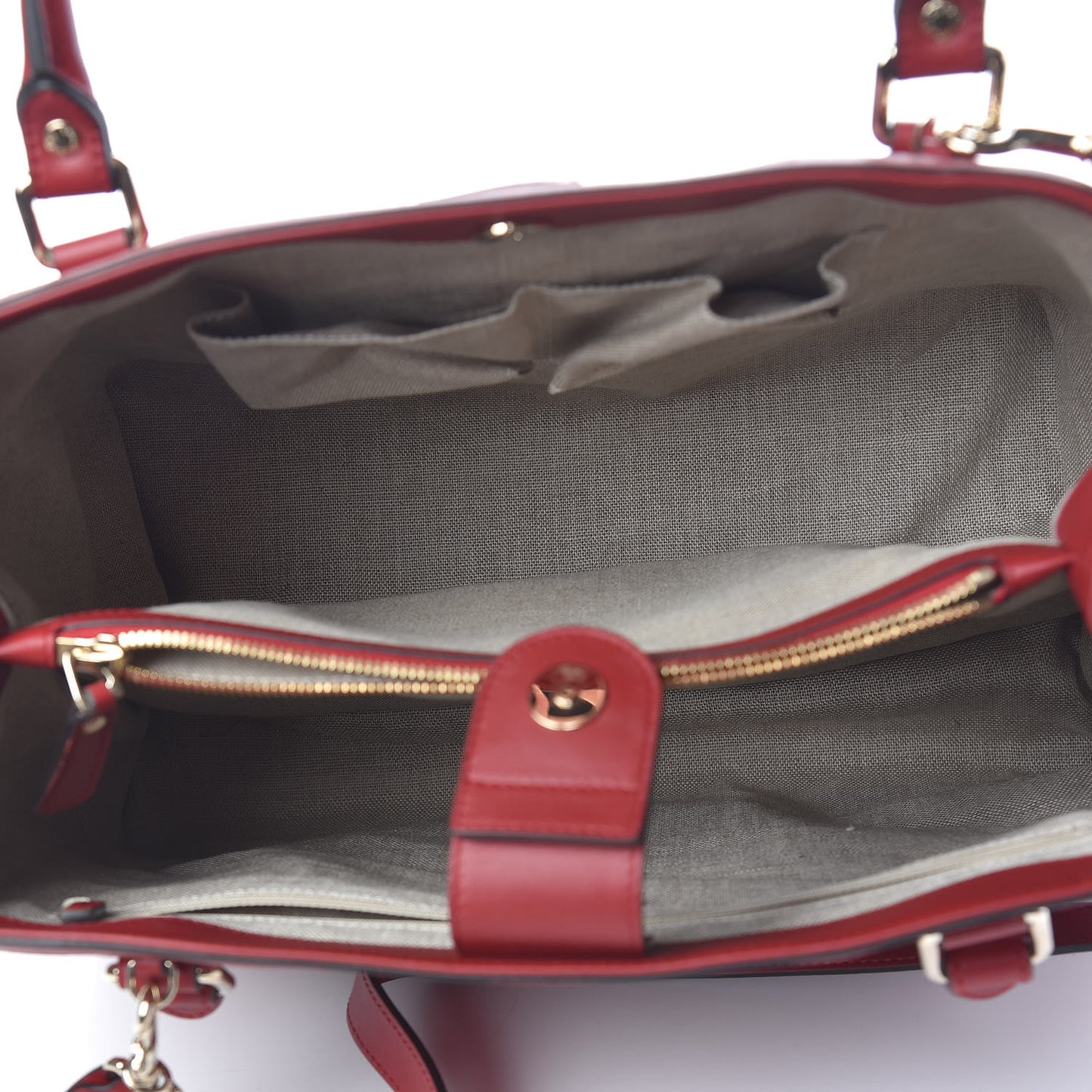 Soft Microguccissima Large Tote Red
