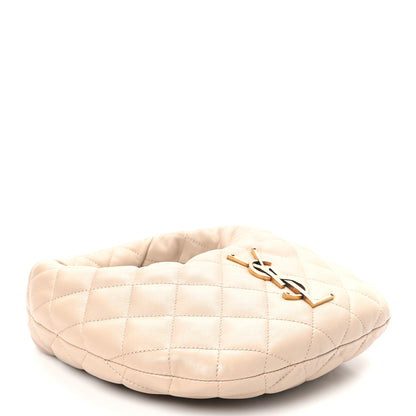 Saint Laurent Lambskin Quilted Icarino Bag Dark Beige 4 of 10
