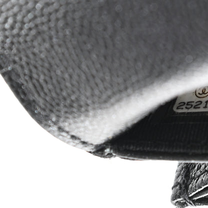 Chanel Iridescent Caviar Quilted Medium Flap Wallet Black 8 of 9