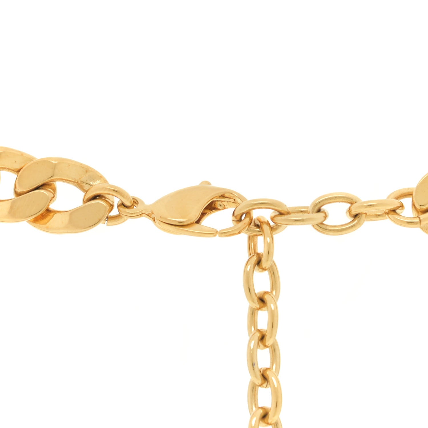 Christian Dior Metal Danseuse Etoile Chain Choker Necklace Gold 5 of 6