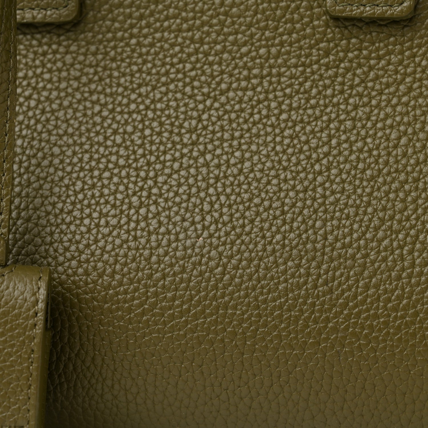 Saint Laurent Grained Calfskin Nano Supple Sac De Jour Green 11 of 15