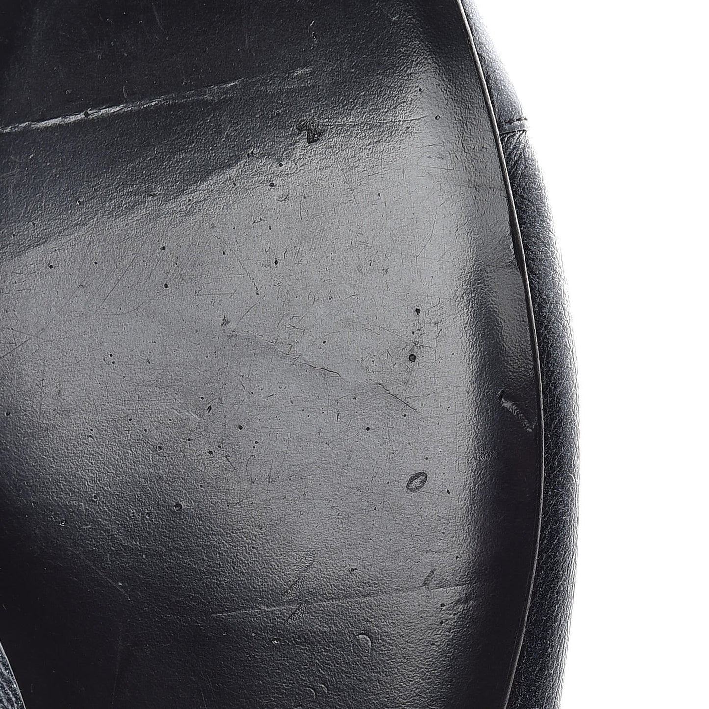 Metallic Calfskin Cap Toe CC Ballerina Flats 40 Dark Silver