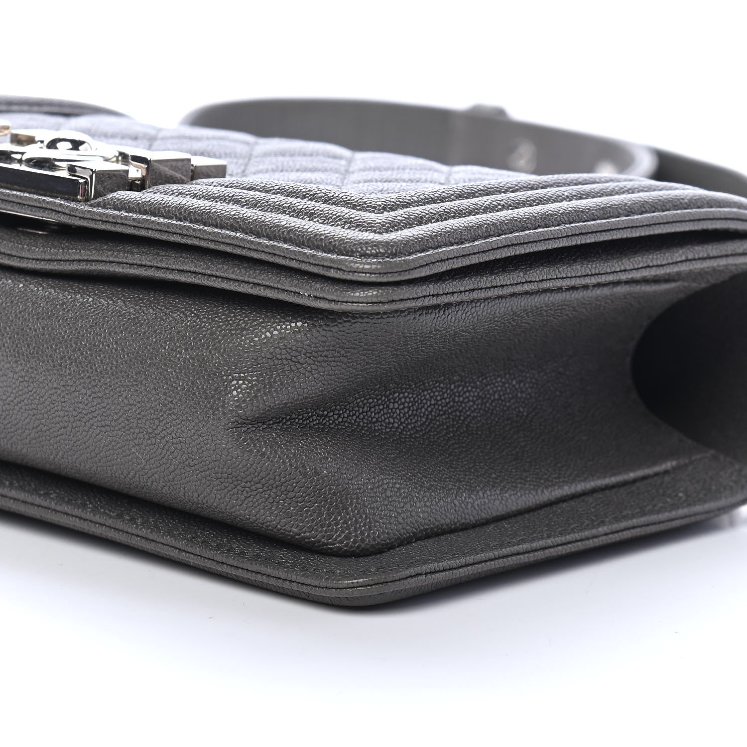 Chanel Caviar Quilted Small Boy Flap Grey 8 of 8