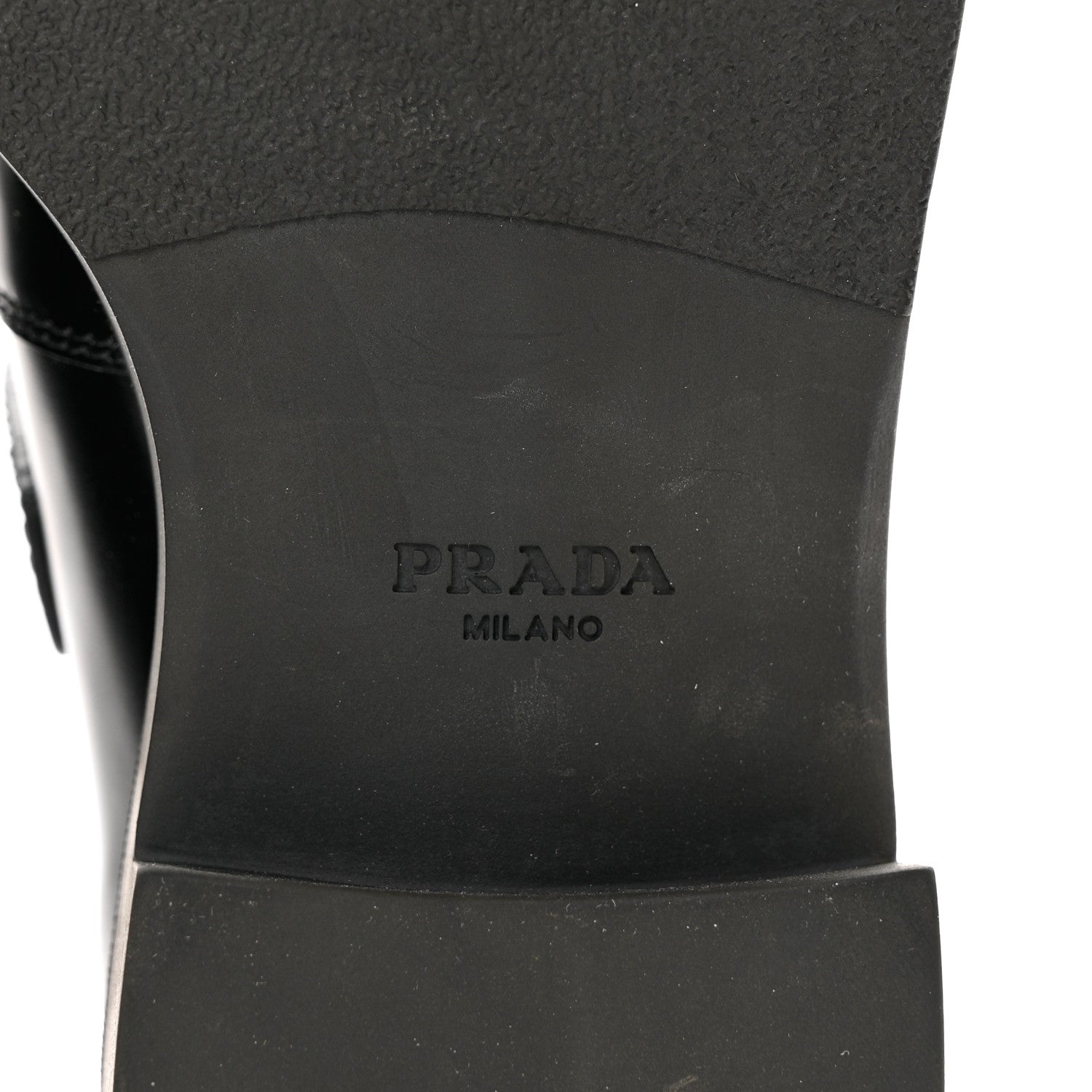 Prada Spazzolato Mary Jane T Strap 40mm Loafers 38 Black 7 of 10