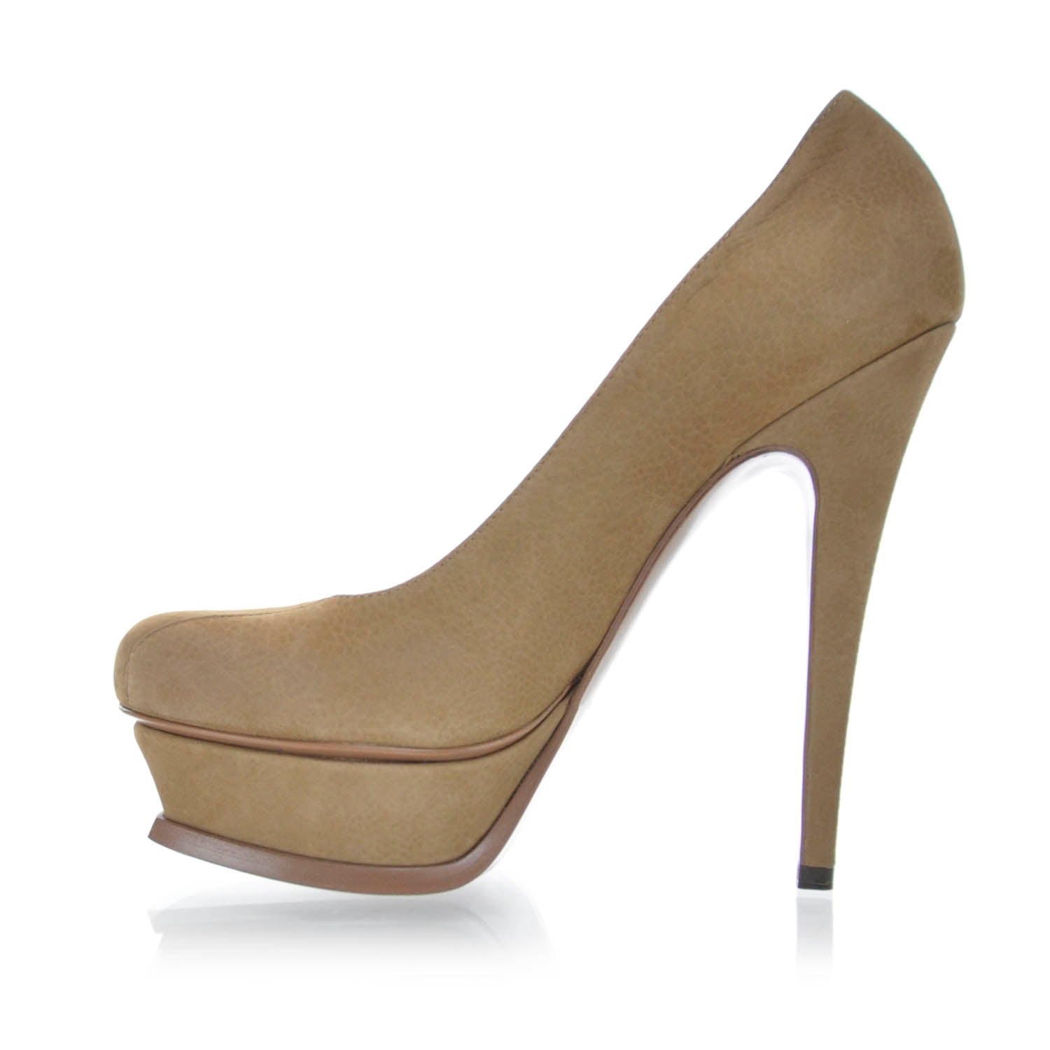Saint Laurent Suede Tribute 105 Platform Pumps 36.5 7 of 7