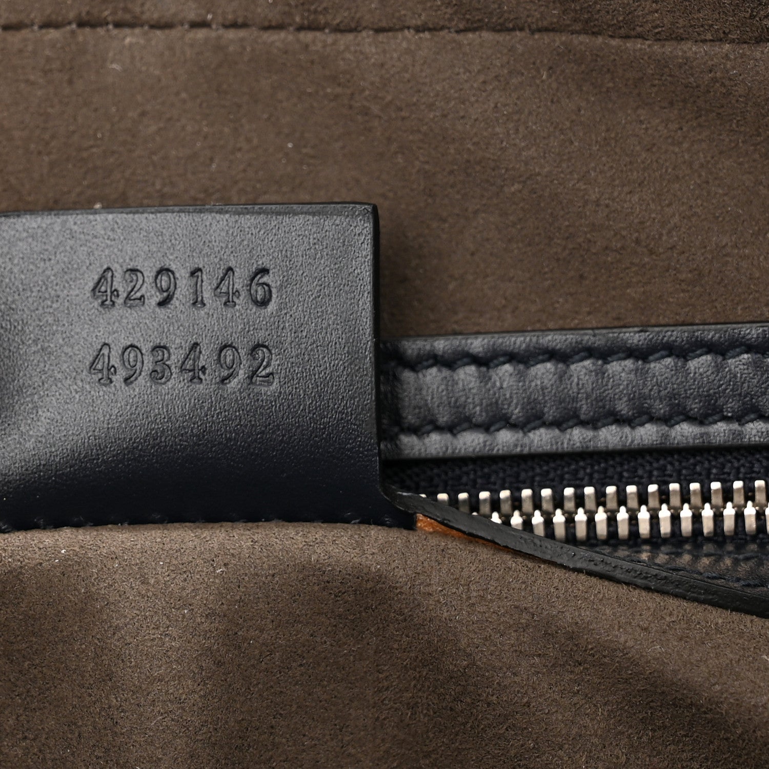 Gucci Guccissima Zip Pouch Wristlet Black 7 of 9