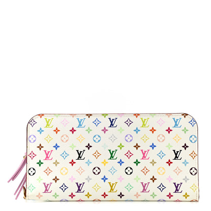 Louis Vuitton Monogram Multicolor Insolite Wallet White Litchi 1 of 7