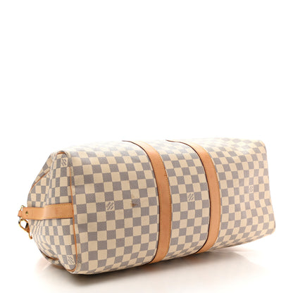 Louis Vuitton Damier Azur Keepall Bandouliere 45 4 of 12