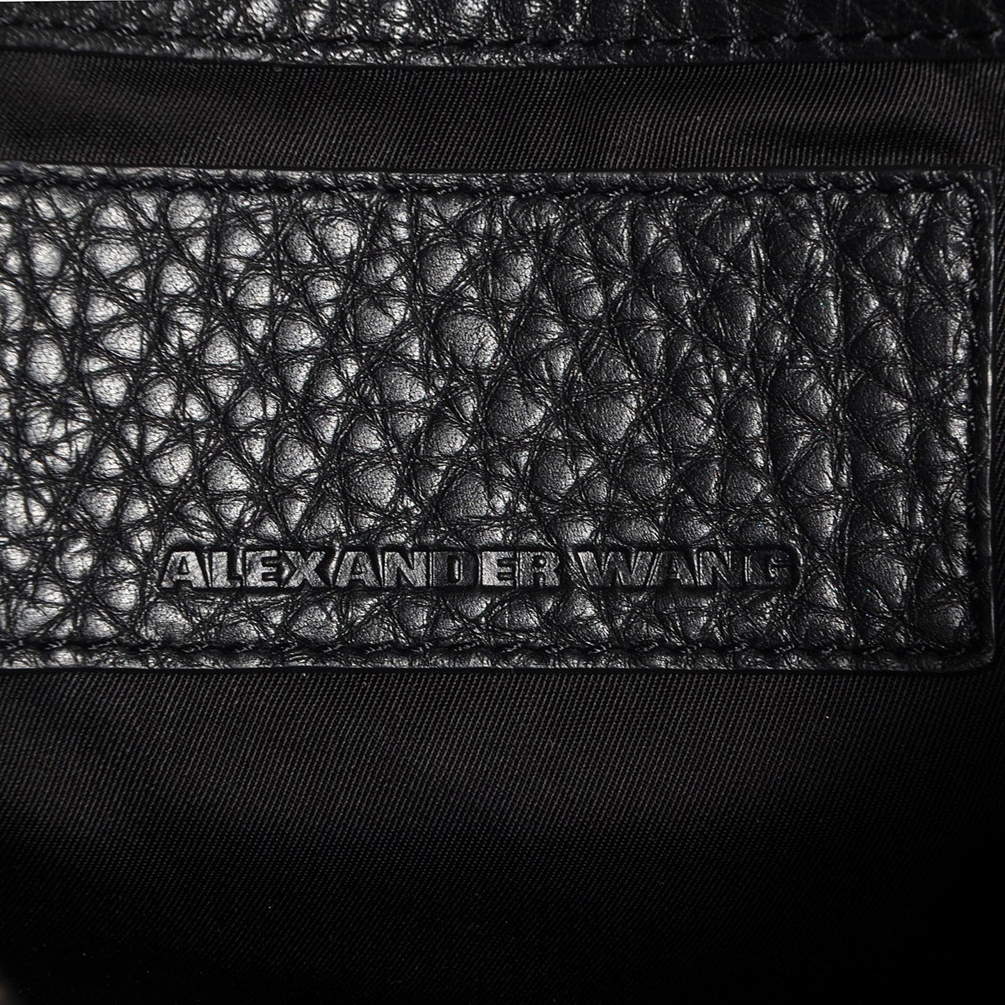 Pebbled Lambskin Rockie Black w Pale Gold Hardware