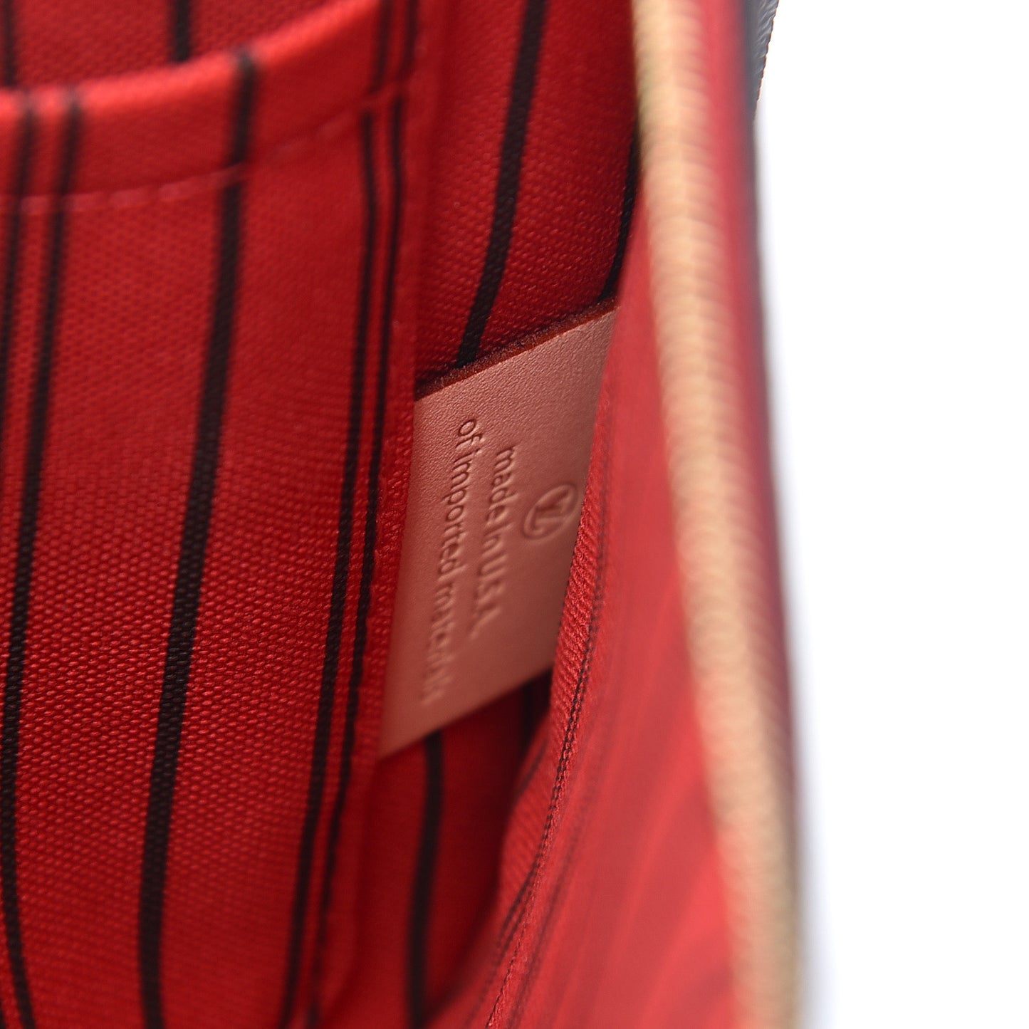 Monogram Neverfull MM GM Pochette Cherry