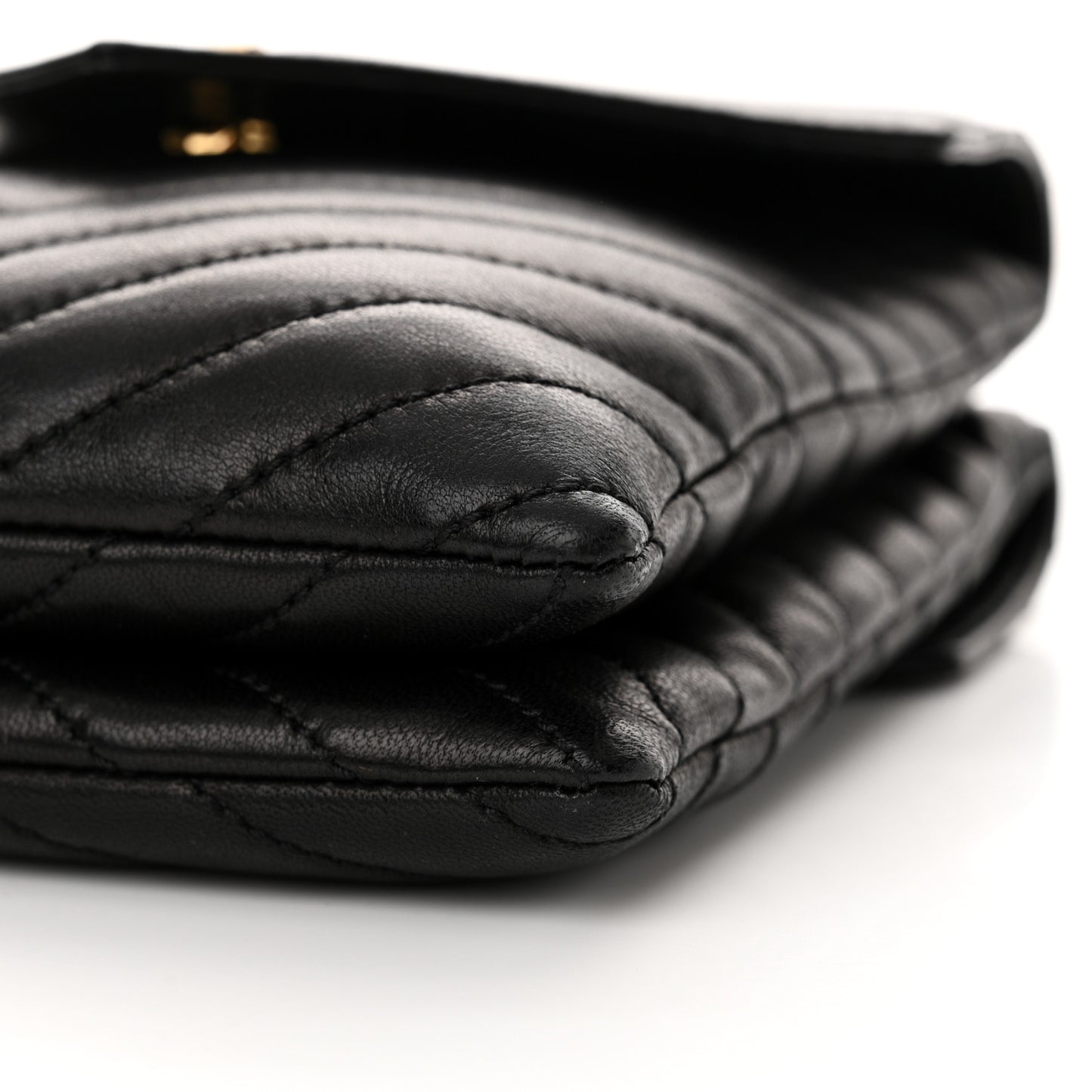Lambskin Quilted Double Flap Bag Black