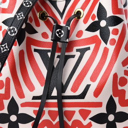 Louis Vuitton Monogram Giant Crafty NeoNoe MM Creme Rouge Black 9 of 9