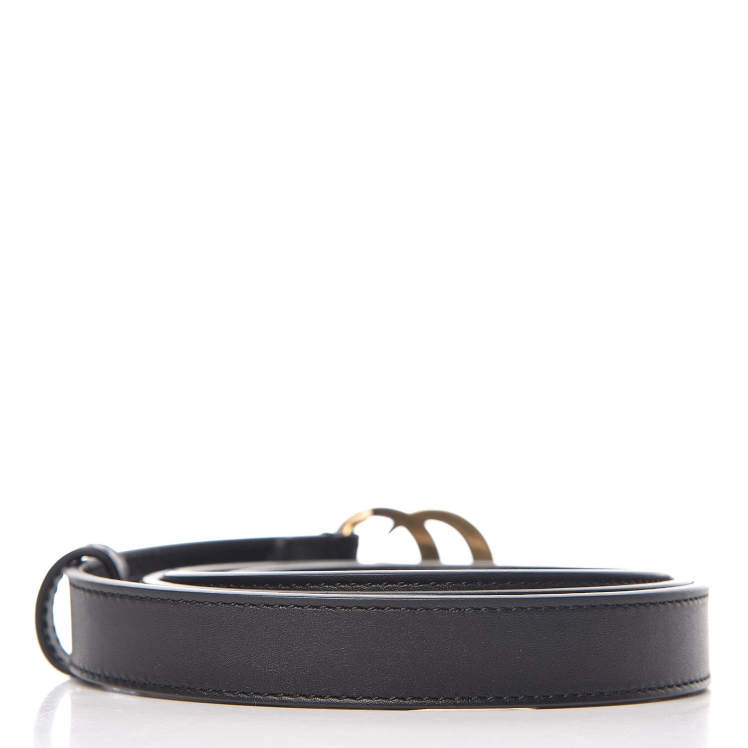 Gucci Calfskin Double G 20mm Belt 95 38 Black 3 of 6