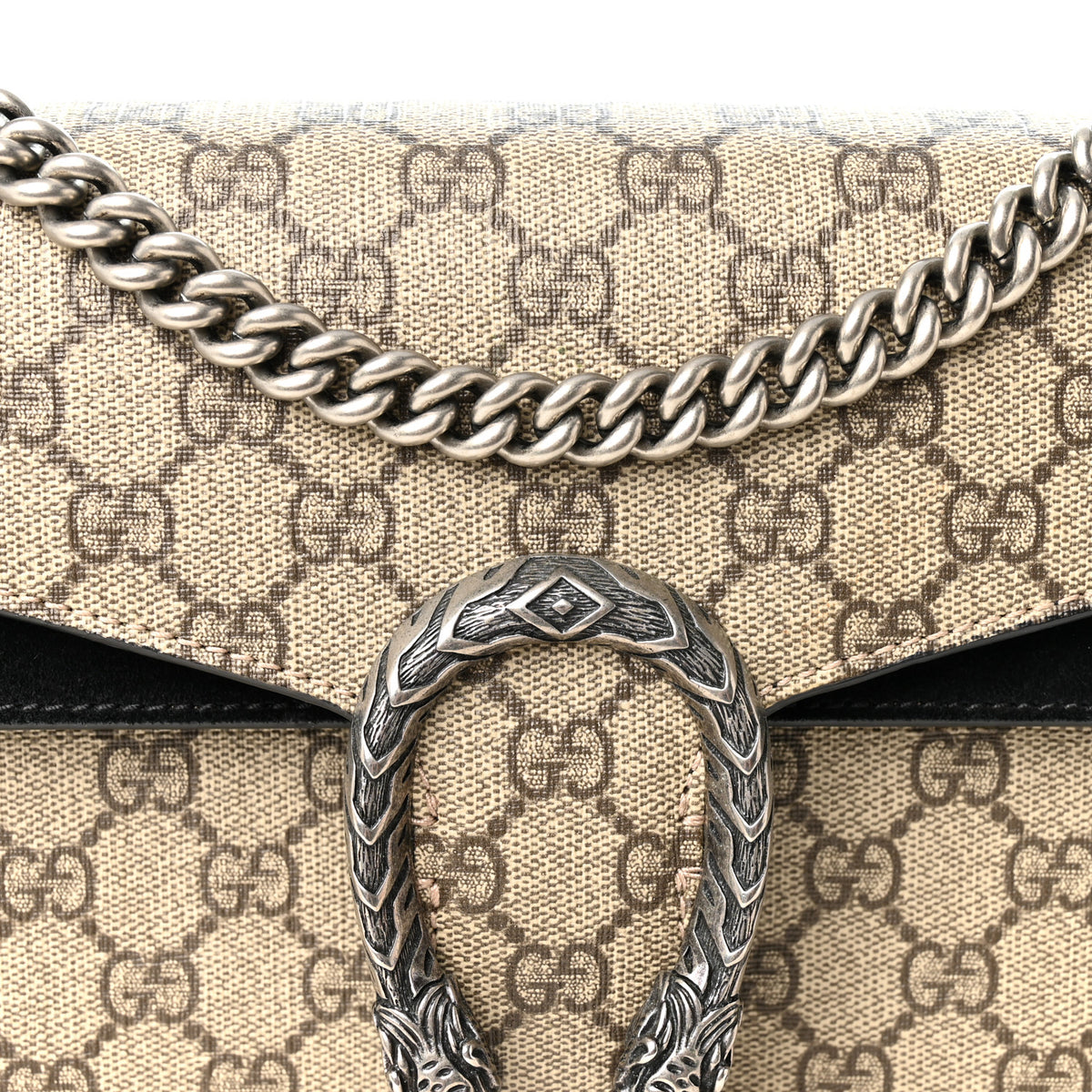 Gucci GG Supreme Monogram Small Dionysus Shoulder Bag Black 8 of 11