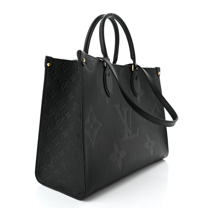 Louis Vuitton Empreinte Monogram Giant Onthego MM Black 3 of 10