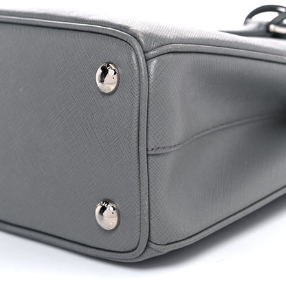 Prada Saffiano Lux Micro Galleria Shoulder Bag Ardesia 9 of 13