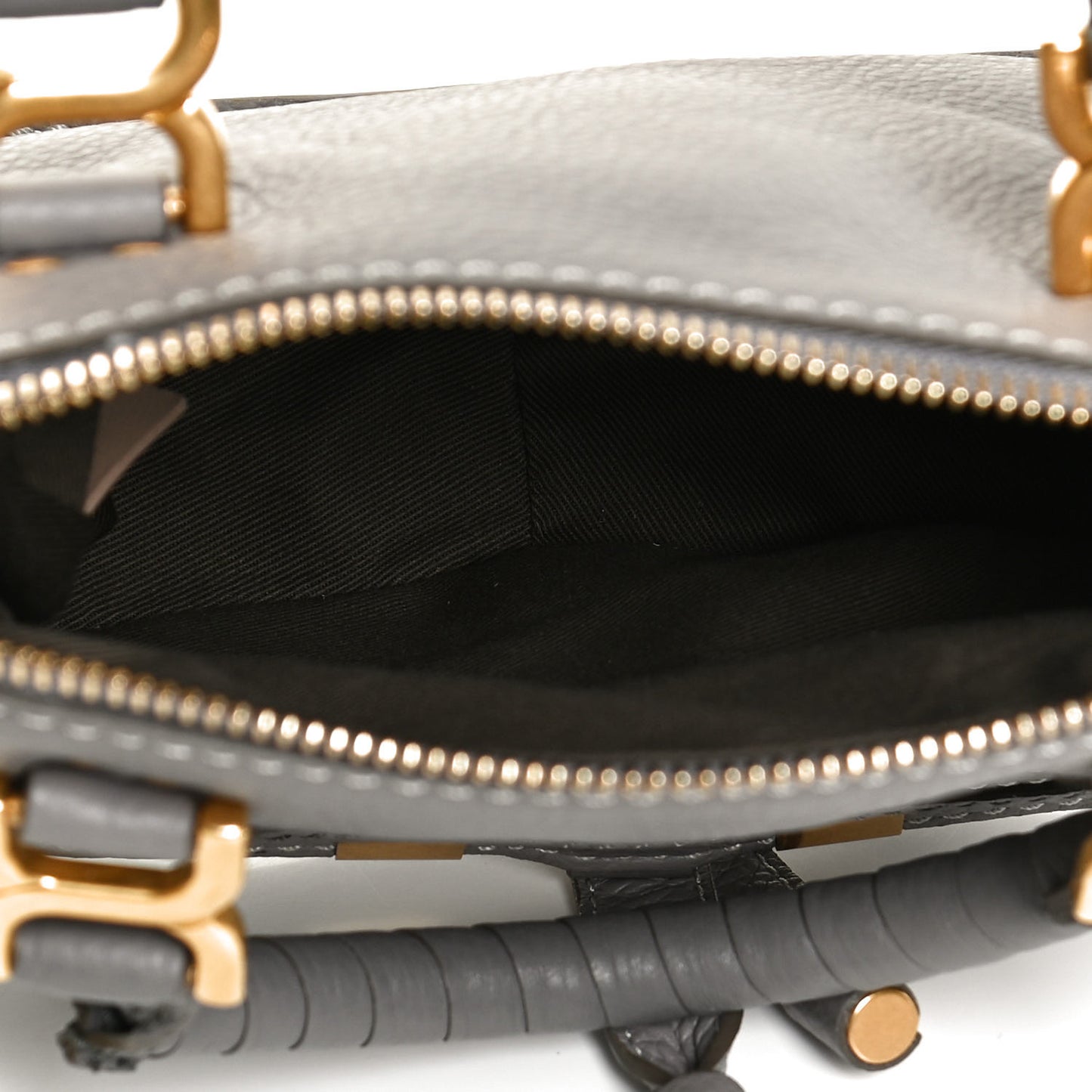 Calfskin Mini Marcie Satchel Cashmere Grey