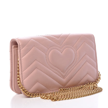 Gucci Calfskin Matelasse GG Marmont Mini Bag Perfect Pink 3 of 10