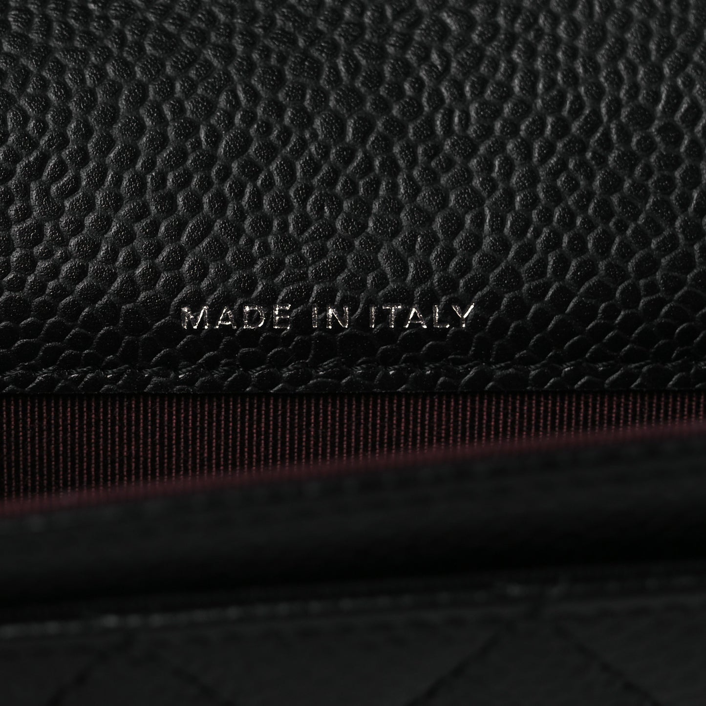 Caviar Quilted Flap Card Holder Wallet Black