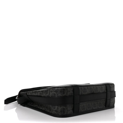 Salvatore Ferragamo Calfskin Gancini Messenger Bag Black 3 of 8