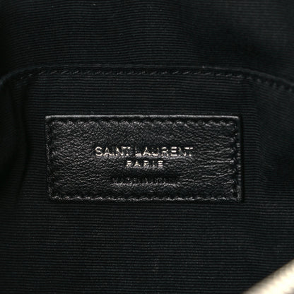 Saint Laurent Calfskin Monogram Embossed Small Lou Camera Bag Black 6 of 10