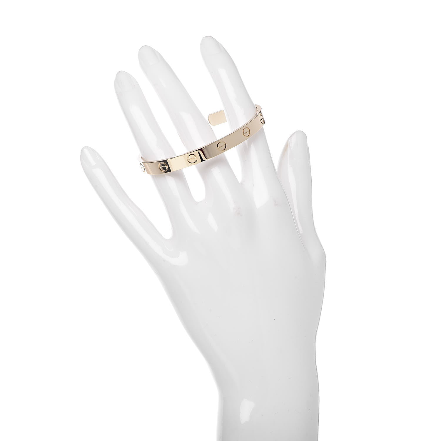 Cartier 18K Yellow Gold LOVE Cuff Bracelet 17 2 of 4