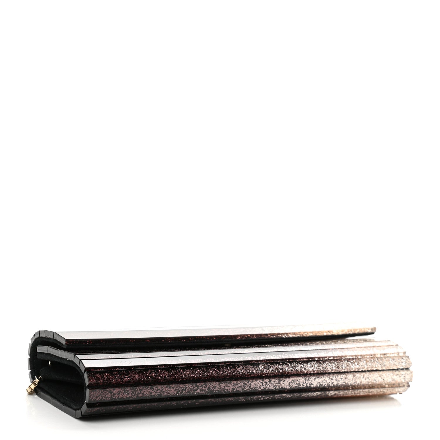 Jimmy Choo Acrylic Glitter Sweetie Clutch Black Champagne 4 of 9