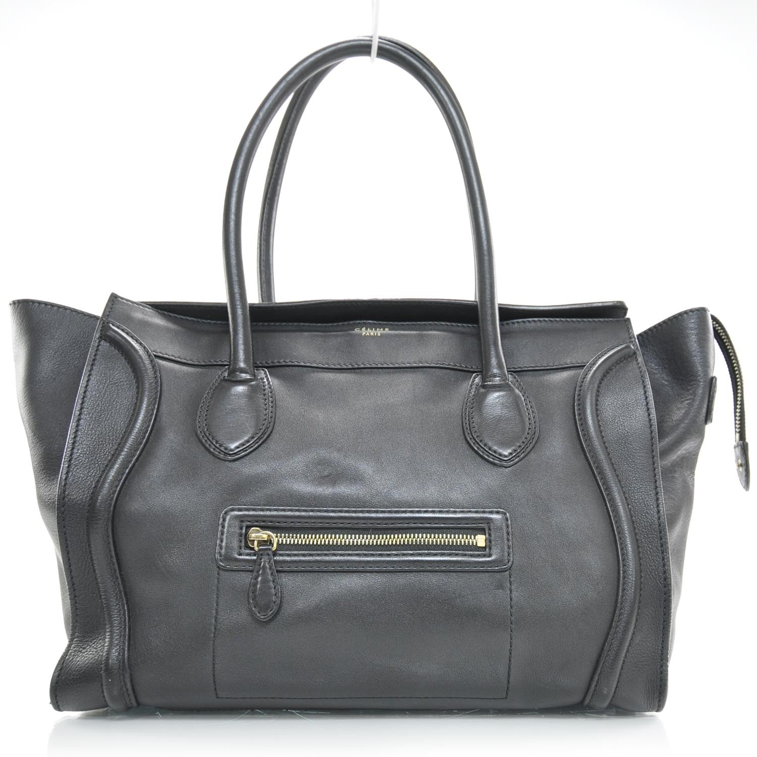 Celine Smooth Calfskin Shoulder Luggage Black 1 of 9