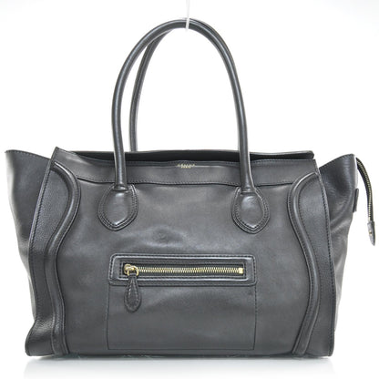 Celine Smooth Calfskin Shoulder Luggage Black 1 of 9