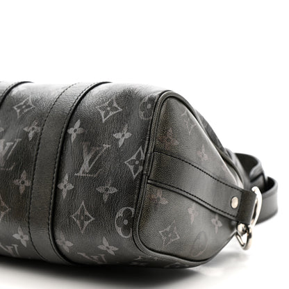 Louis Vuitton Brushed Monogram Eclipse Keepall Bandouliere 25 10 of 11