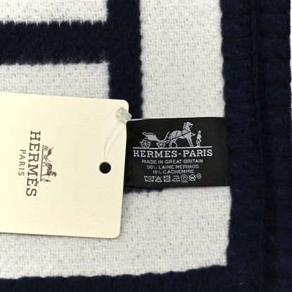 Hermes Wool Cashmere Avalon III Blanket Caban Ecru 3 of 3