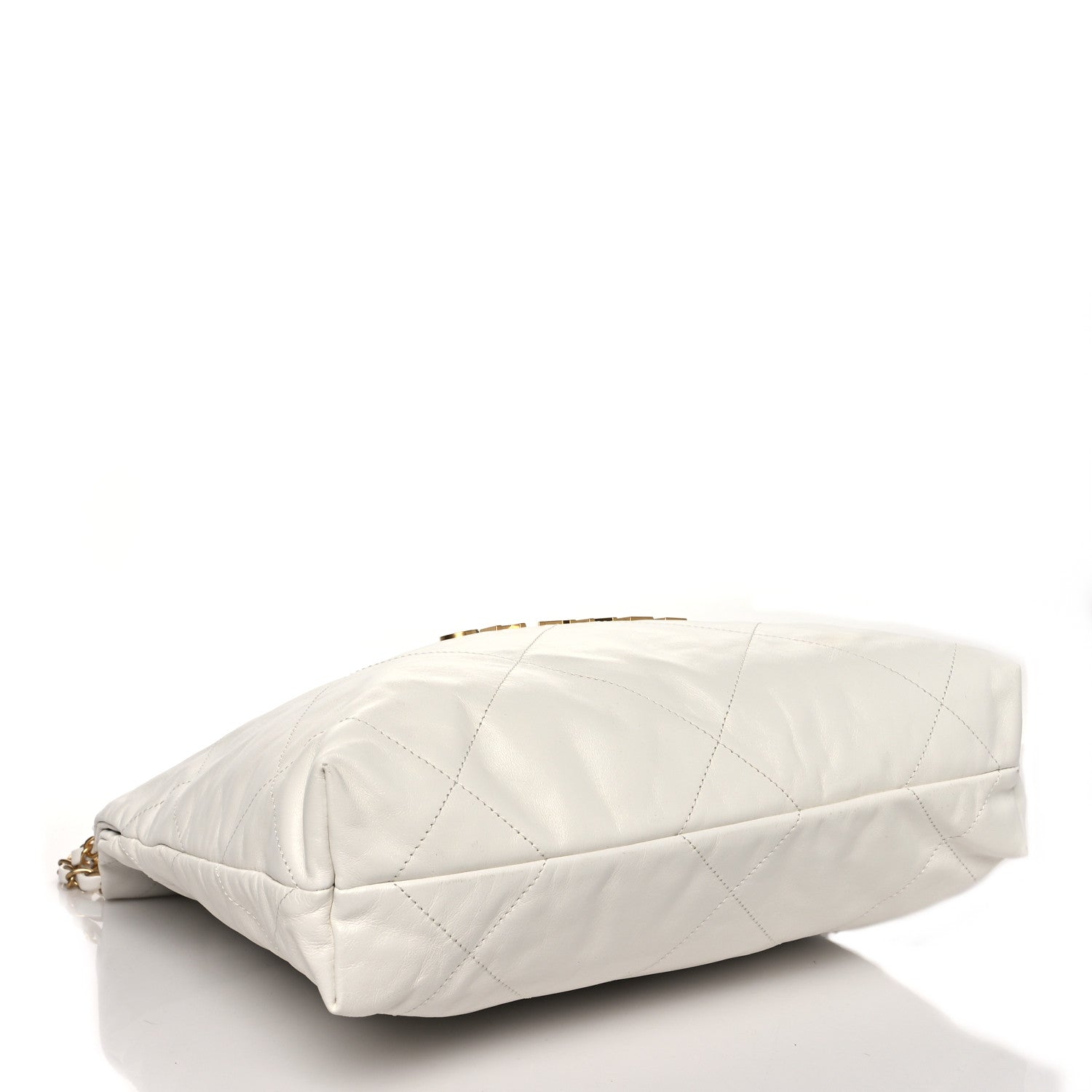 Chanel Shiny Calfskin Quilted Small Chanel 22 White 5 of 11