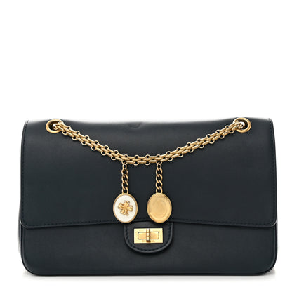 Chanel Calfskin Nude 2.55 Medals Reissue 226 Flap Navy 1 of 13