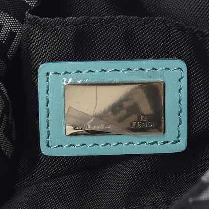 Fendi Zucchino Mini Hobo Black White Azzurro 6 of 9