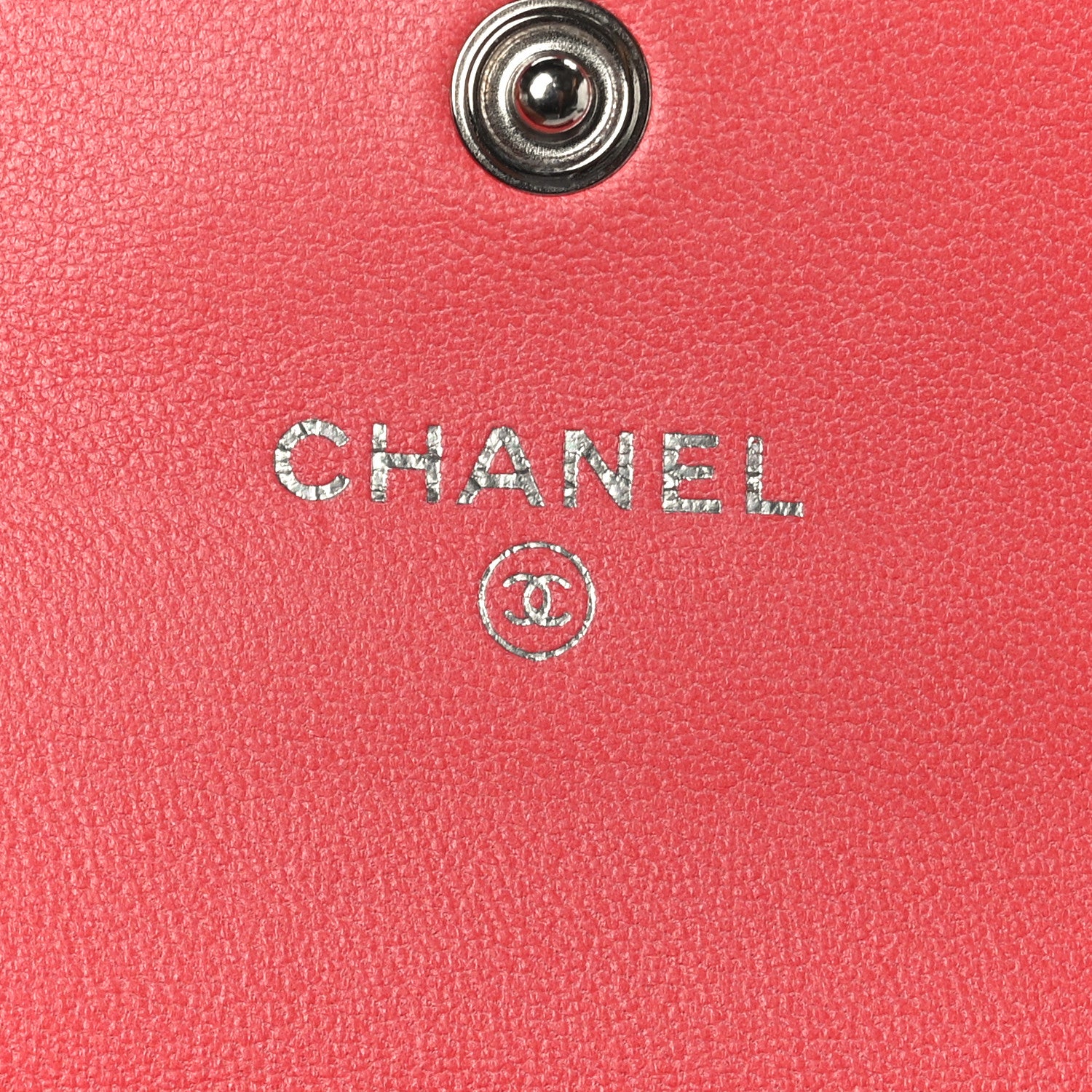 Chanel Lambskin Quilted Flap Card Holder Pink 7 of 12