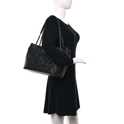 Chanel Caviar Quilted CC Timeless Soft Tote Black 2 of 9