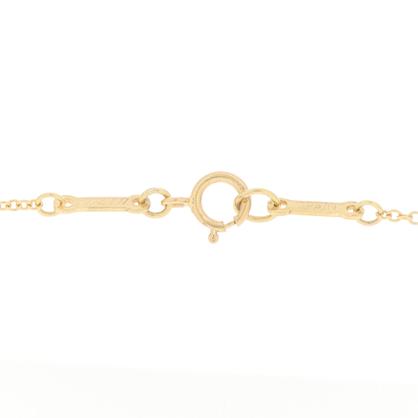 18K Yellow Gold Elsa Peretti Round Disc Pendant Necklace