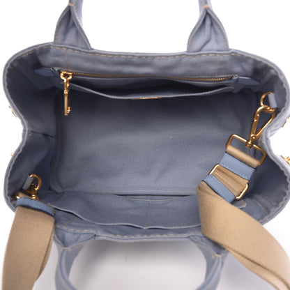 Prada Canapa Small Logo Tote Astrale 5 of 12