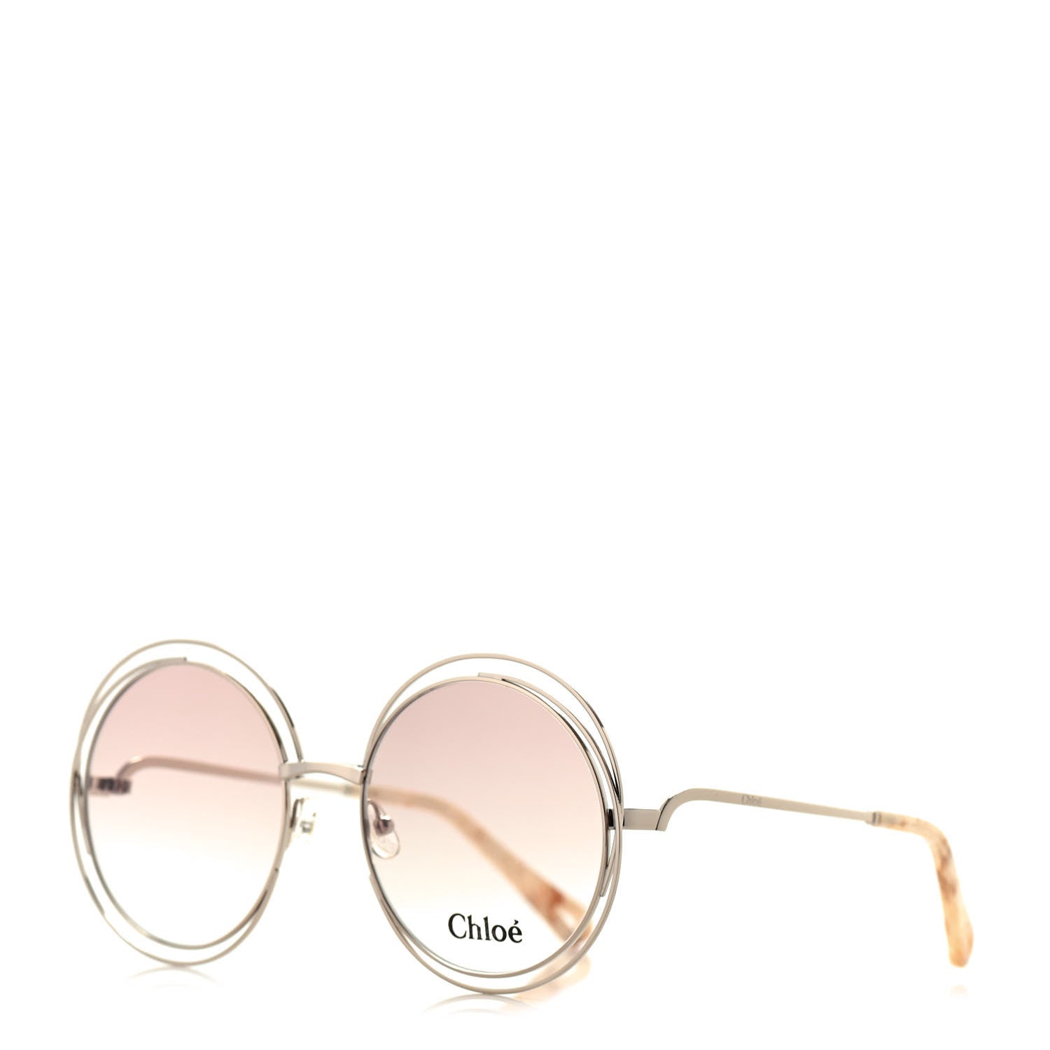 Chloe Oversized Round Carlina Oversized Round Sunglasses CE114ST Gold 1 of 7
