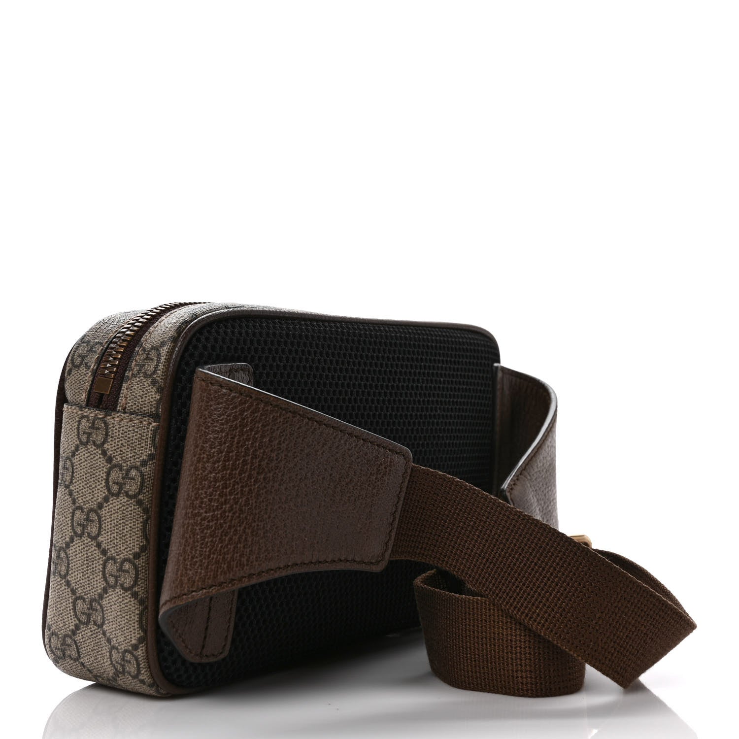 Gucci Soft GG Supreme Monogram Medium Ophidia Belt Bag Dark Brown 3 of 9