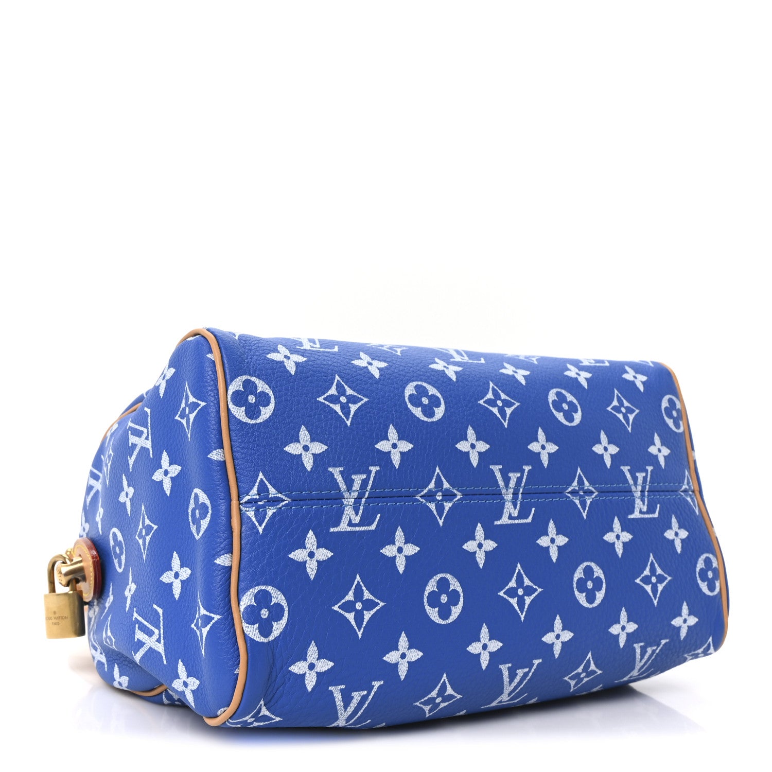 Louis Vuitton Calfskin Monogram Speedy P9 Bandouliere 25 Blue 5 of 10