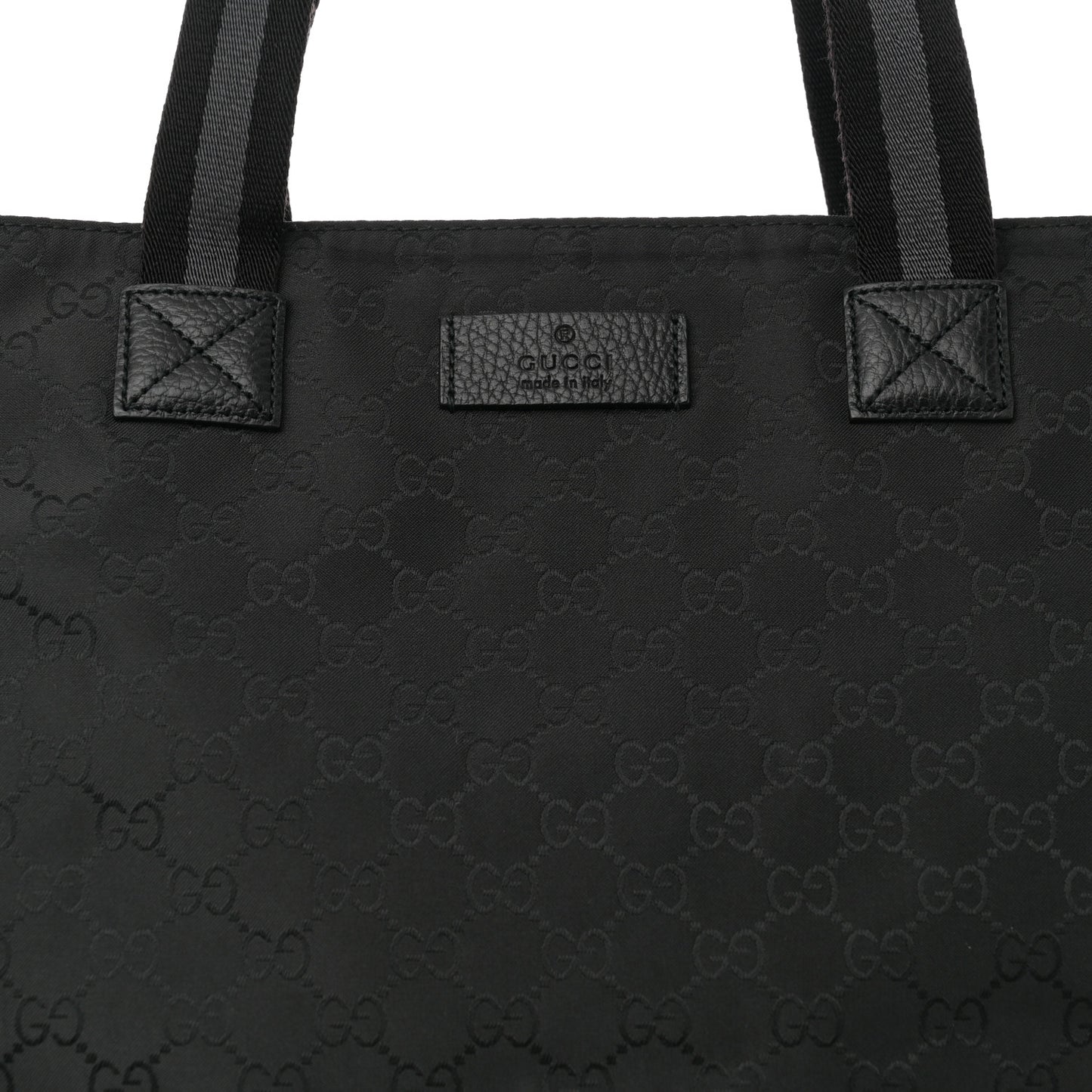 Nylon Monogram Vertical Tote Black