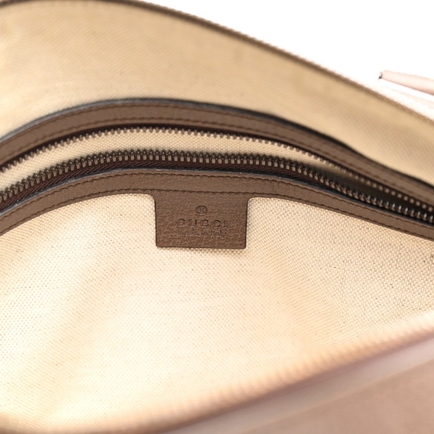 Gucci GG Supreme Monogram Textured Dollar Calfskin Web Small Duffle Bag Beige Ebony 6 of 15