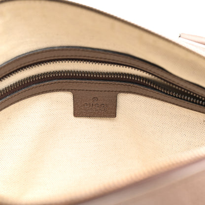 Gucci GG Supreme Monogram Textured Dollar Calfskin Web Small Duffle Bag Beige Ebony 6 of 15