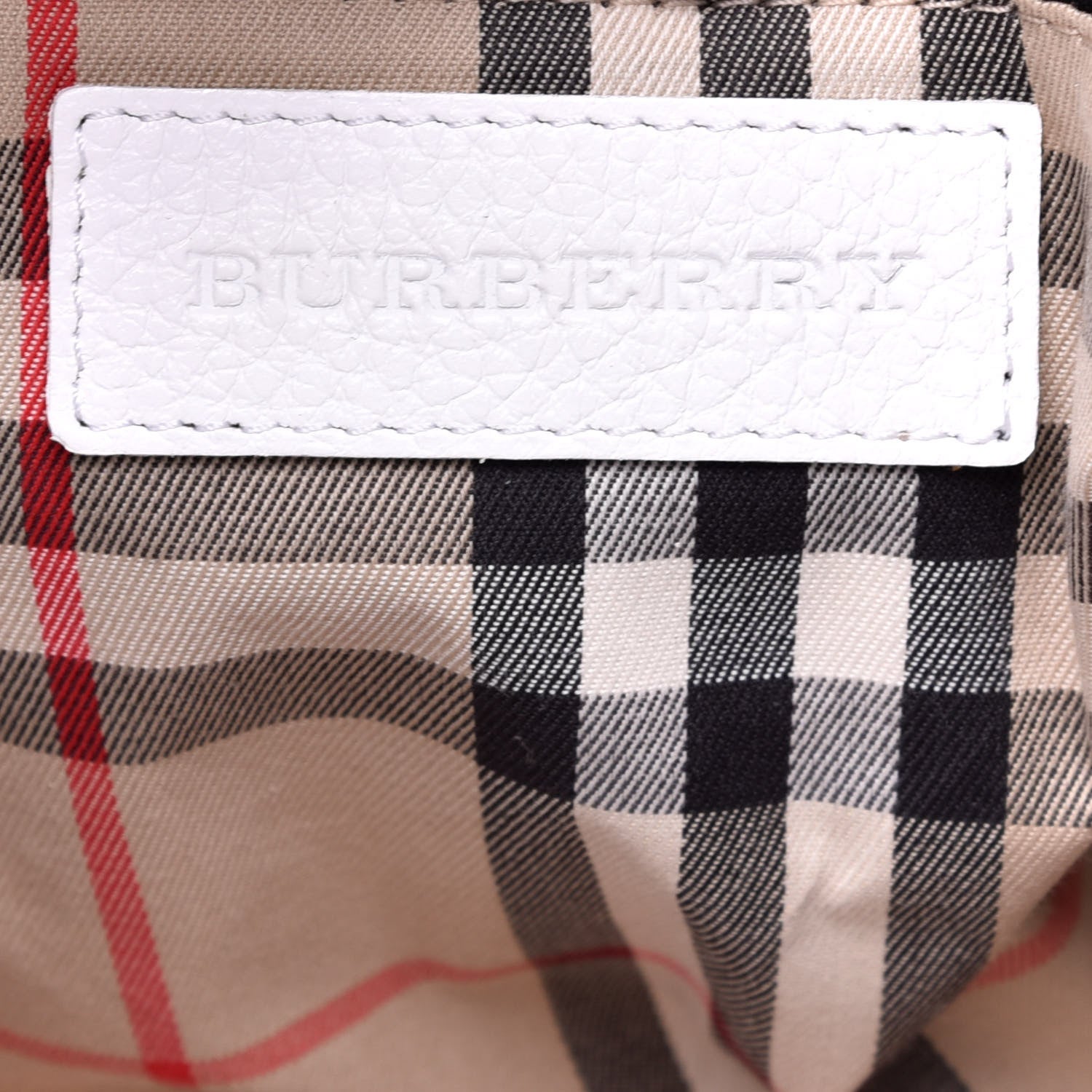 Burberry London Grainy Calfskin Medium Baynard Tote White 6 of 8