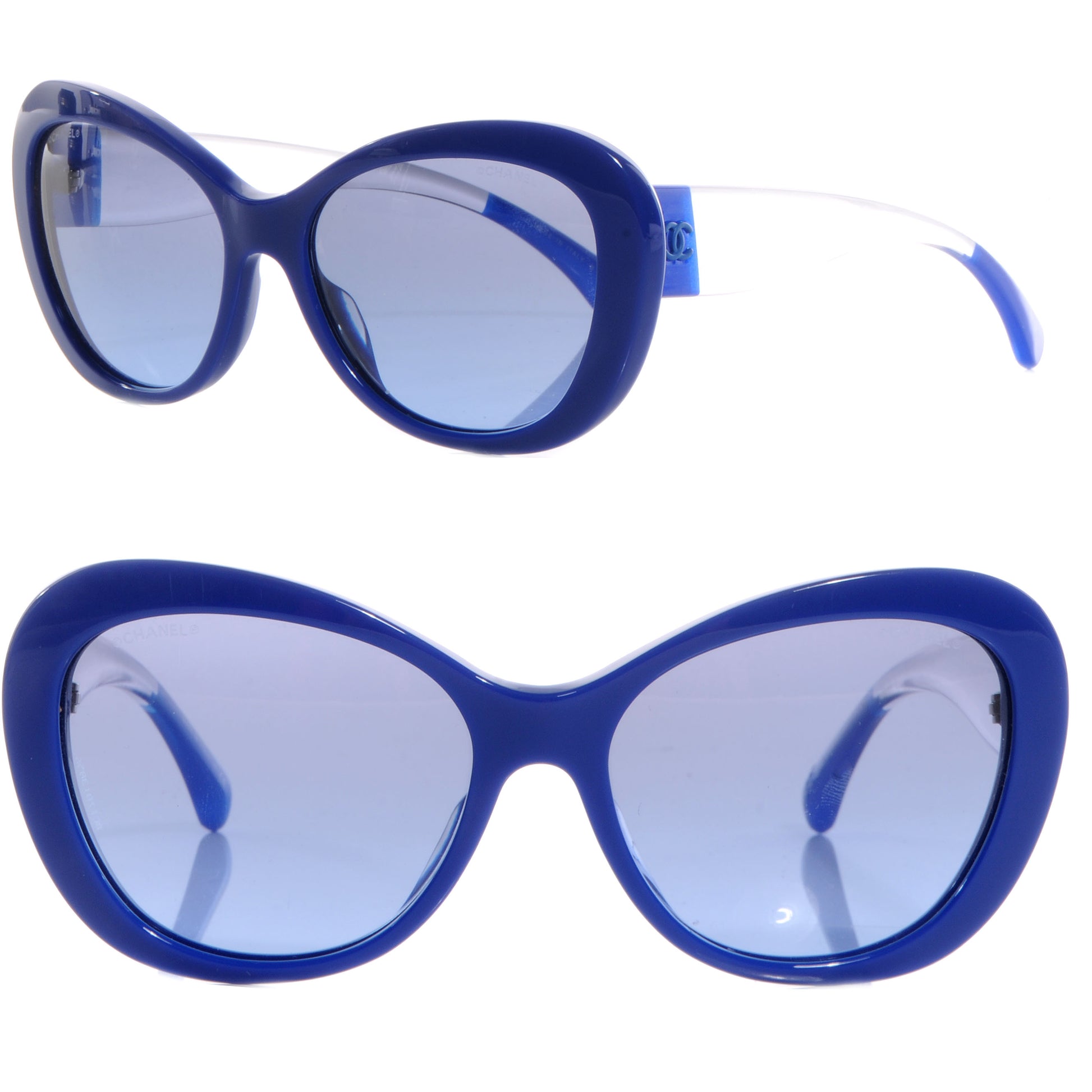 Chanel CC Logo Sunglasses 5264 Blue 1 of 4