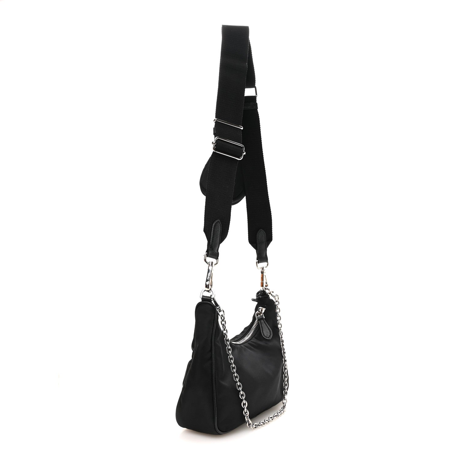 Prada Nylon Re-Edition 2005 Shoulder Bag Black 2 of 10