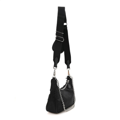 Prada Nylon Re-Edition 2005 Shoulder Bag Black 2 of 10